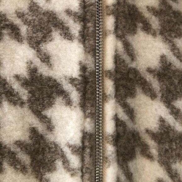 Avec Les Filles Women’s Small Cropped Houndstooth Jacket. Beige And Cream. NWT - Picture 3 of 7